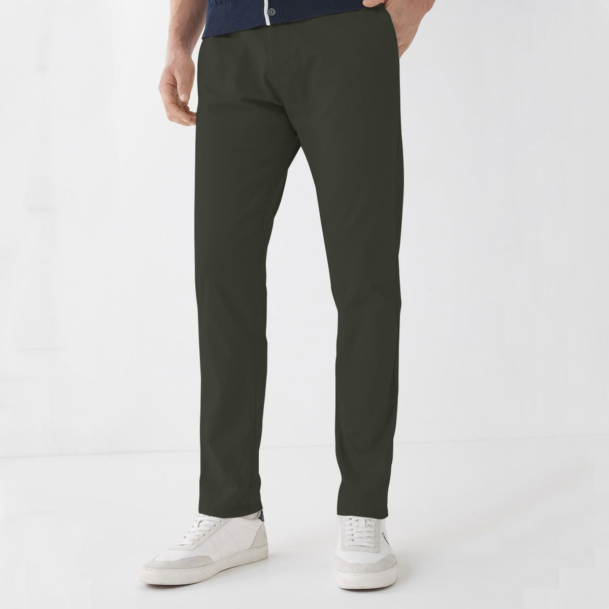 Branded COMMANDO GREEN NARROW COTTON PANT