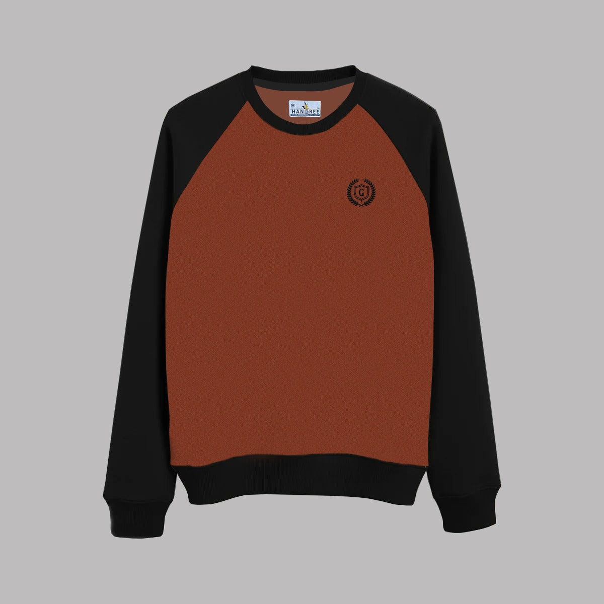 HG Signature Emb Fleece Sweat Shirt - Rest Black (Minor Fault)