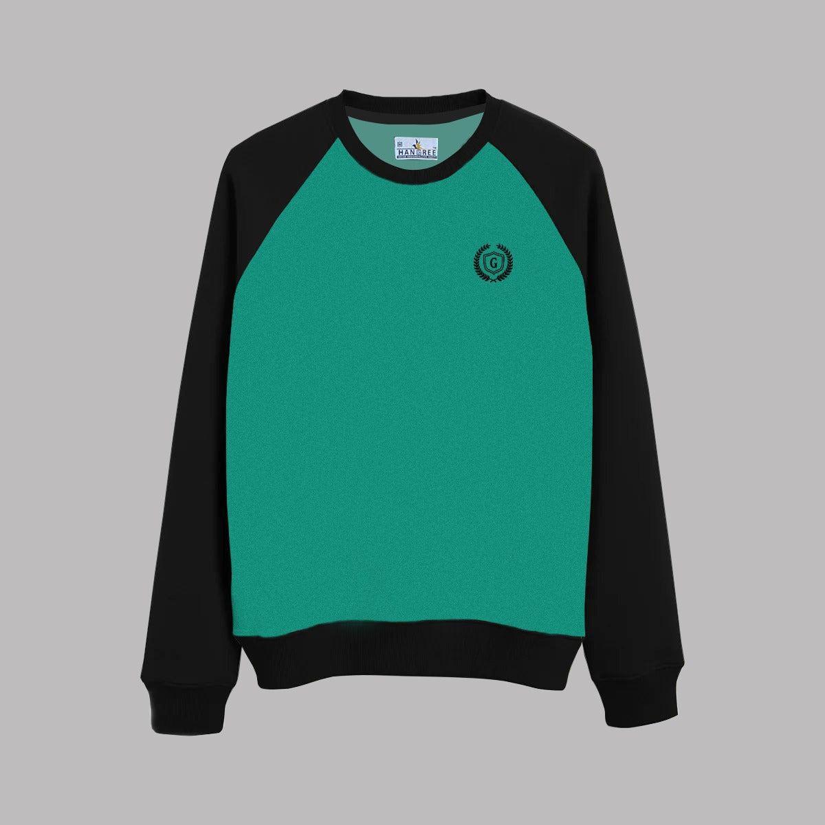 HG Signature Emb Fleece Sweatshirt - Elf Green Black (Minor Fault)