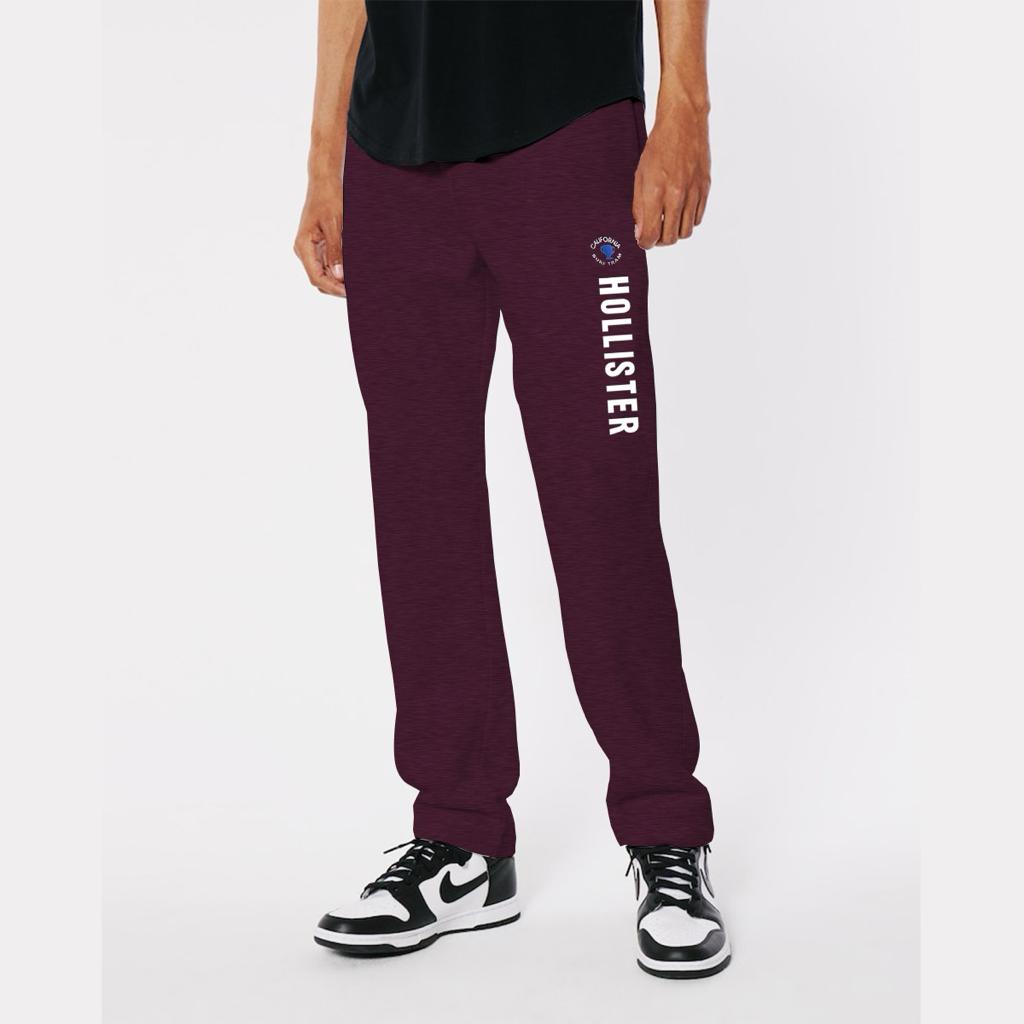 Sig Printed Burgundy Sweat Pant