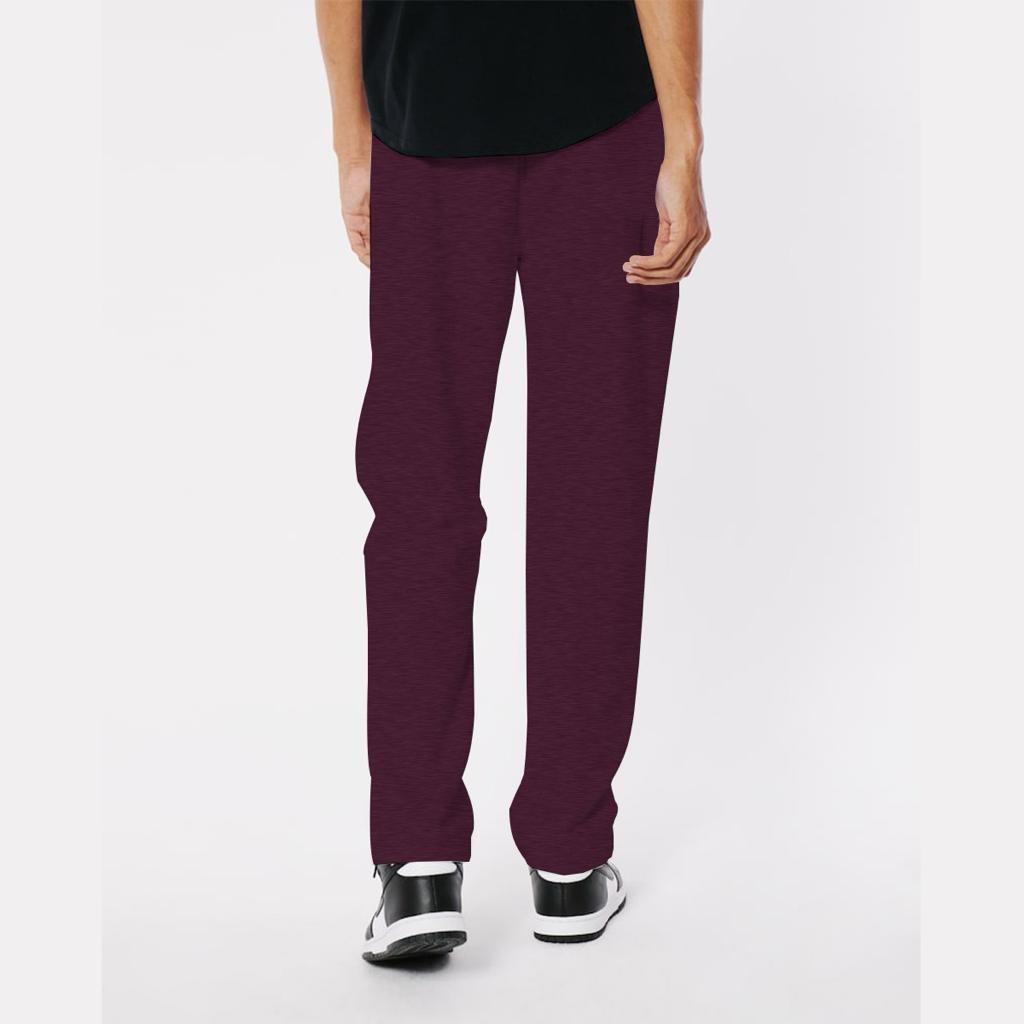 Sig Printed Burgundy Sweat Pant