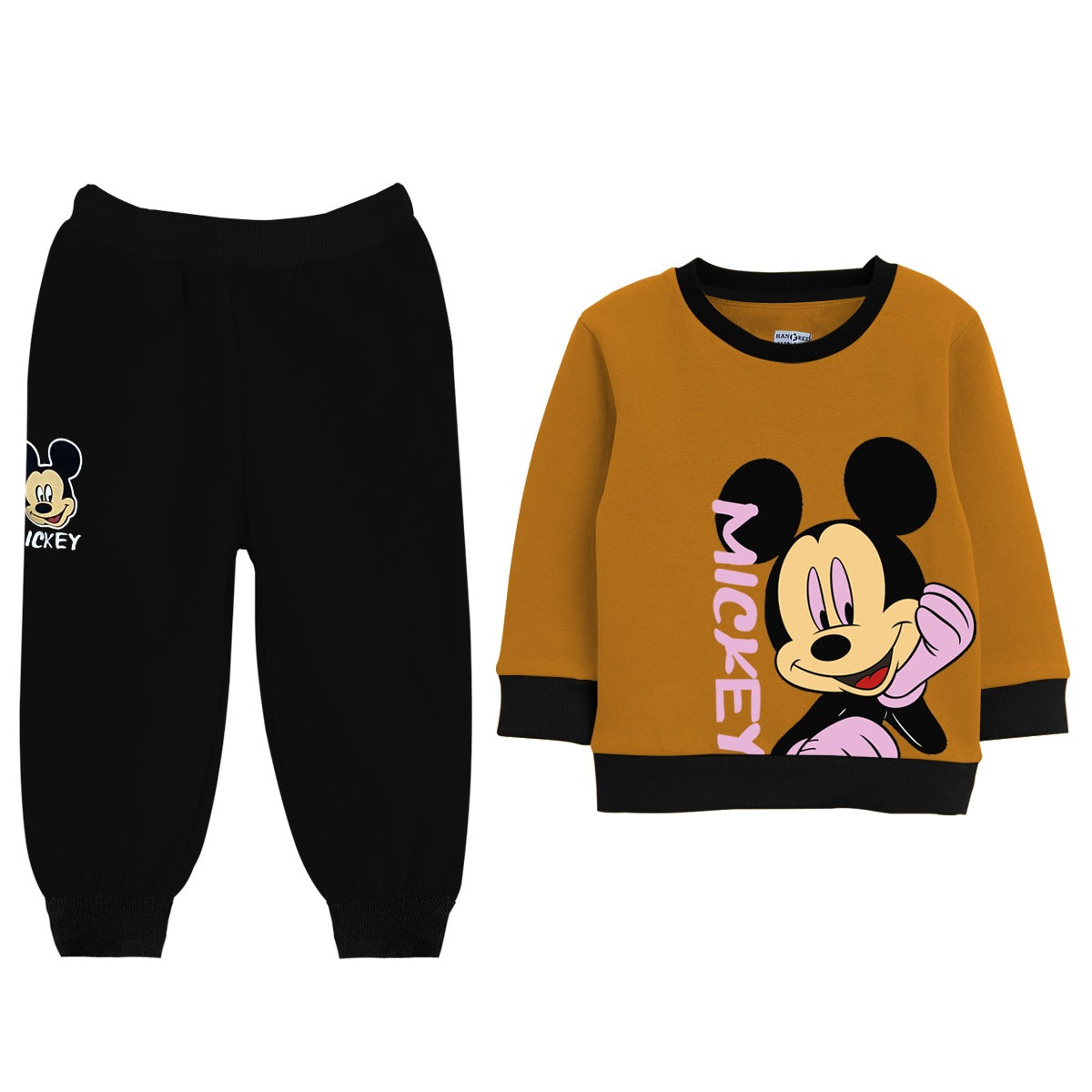 Exclusive Mustered "Mickey" Printed Twin Set