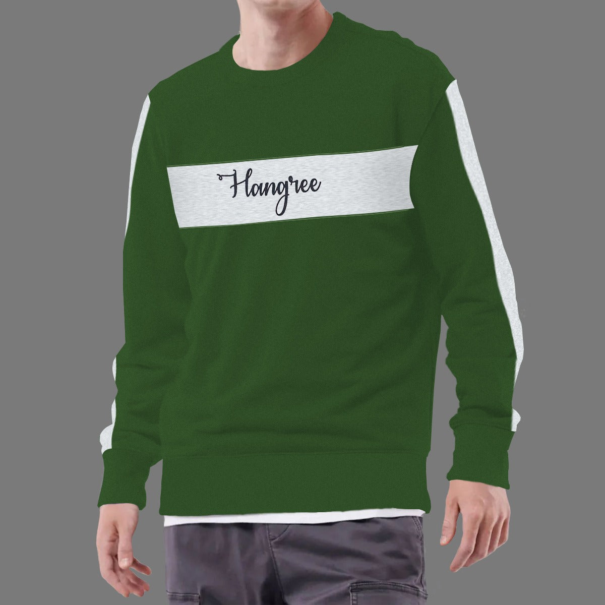 HG Signature Bottel Green Panel Sweat Shirt