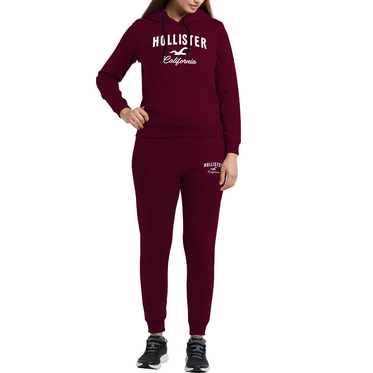 Women's Exclusive Mehroon Tracksuit