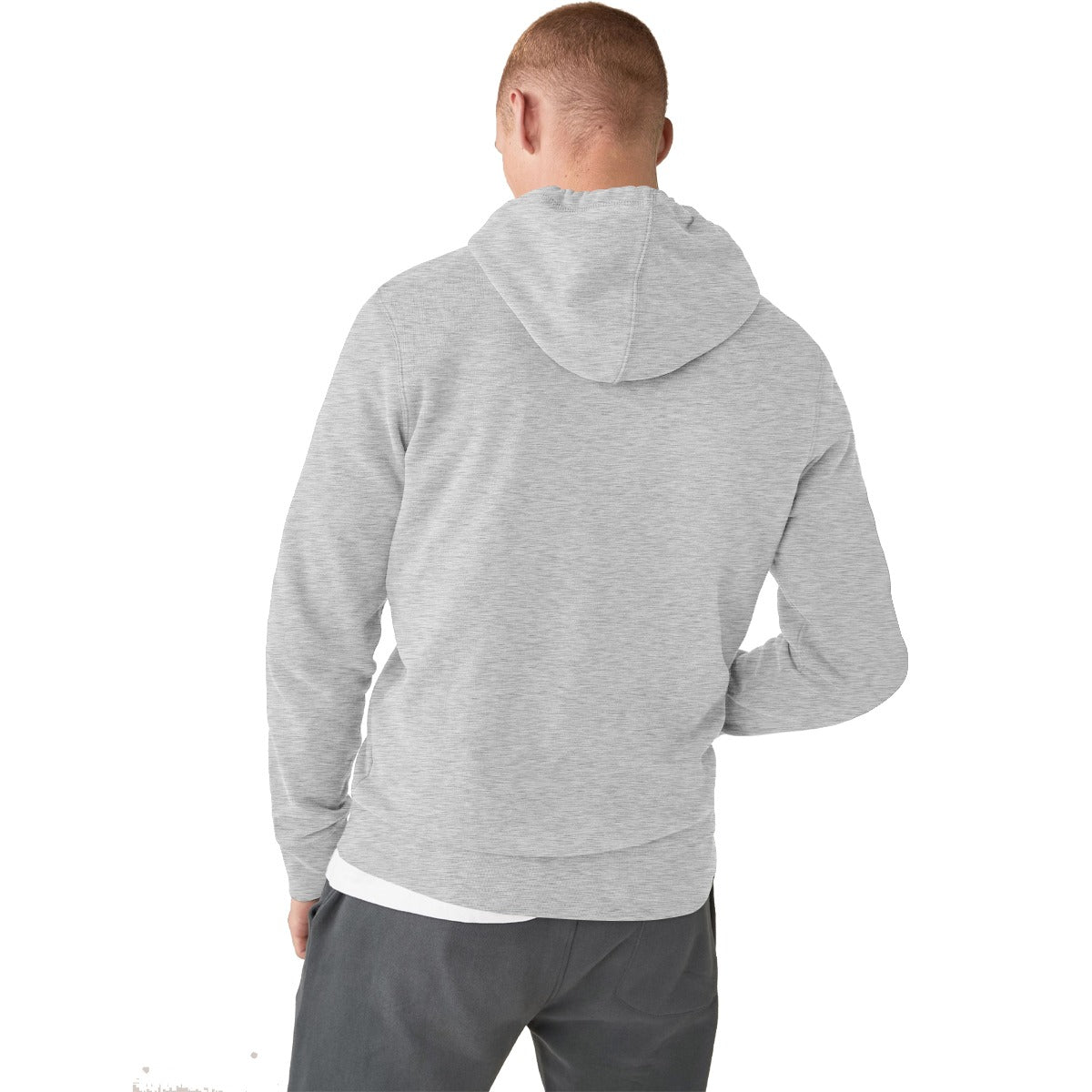 Hyder Gray Super Solid Zip Up Hoodie
