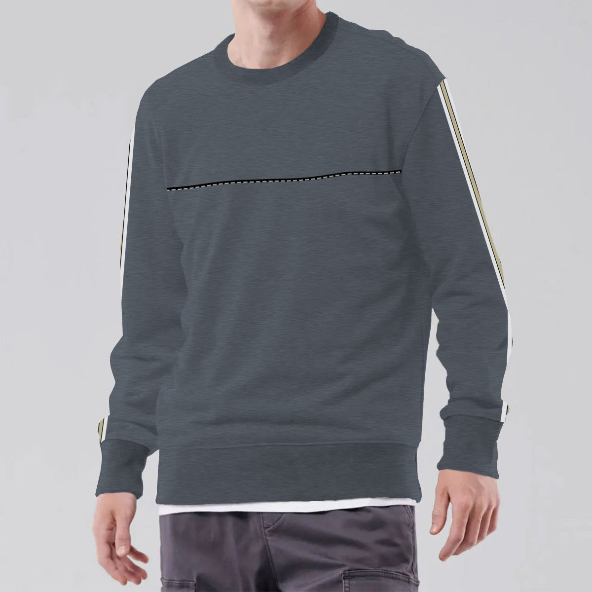 ELEGANT GRAY COMBO SWEAT SHIRT