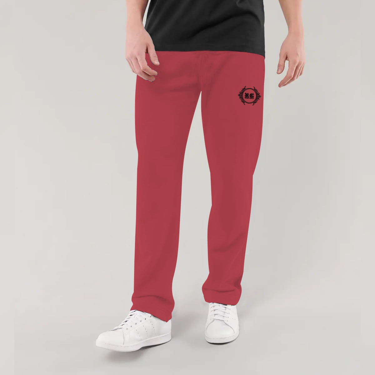 HG Burgundy Signature Emb Soft Cotton Trouser