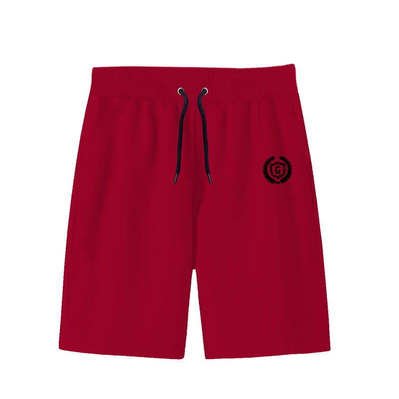HG Signature Emb Three Quarter Summer Shorts - Blood Red