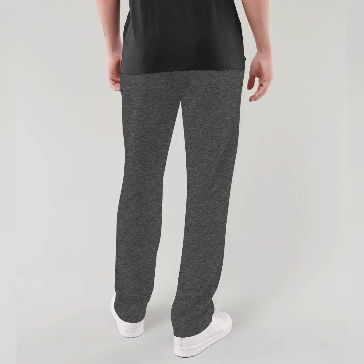 CHARCOAL ZIPPED POCKETS SOFT COTTON TROUSER