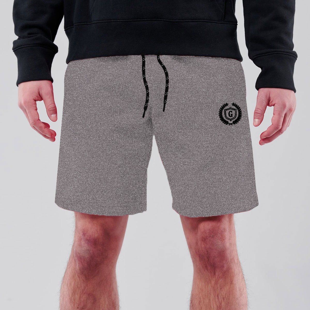 HG Signature Emb Two Quarter Shorts | Textured Pattern | Purple Brown
