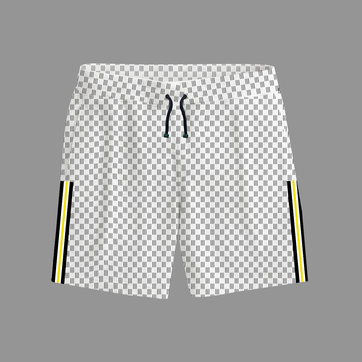 Branded Off White Ribbed Two Quarter Summer Shorts