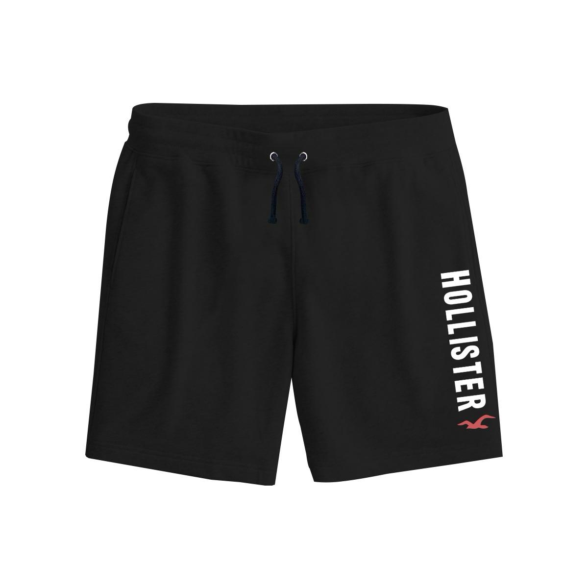 Signature Printed Two Quarter Summer Shorts - Black