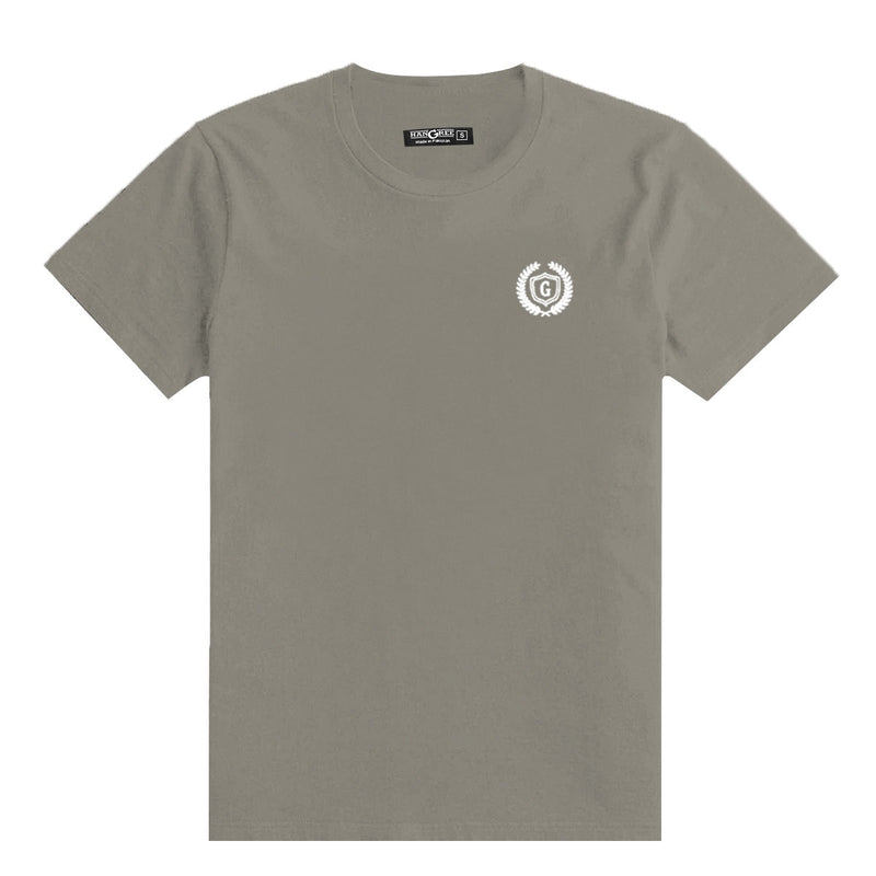 Men's Signature Emb. Round Neck Tee Shirt - Smoke Gray