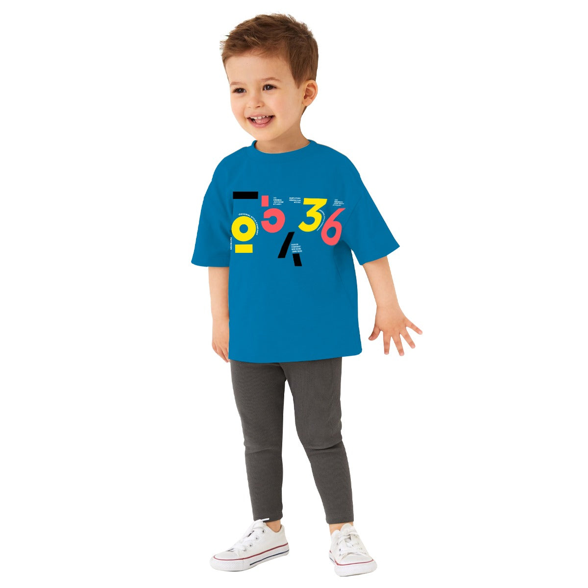 EXCLUSIVE GRAPHIC PRINTED BOY'S TEE SHIRT - TURQUOISE