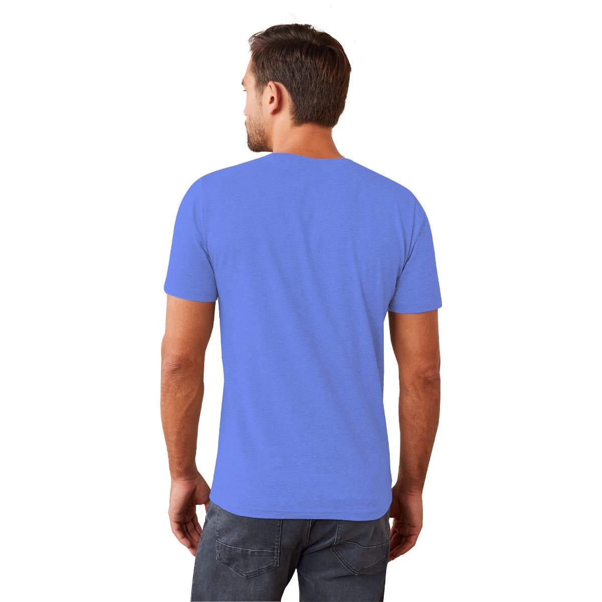 HG Signature Emb Round Neck Tee Shirt - Lotus Blue