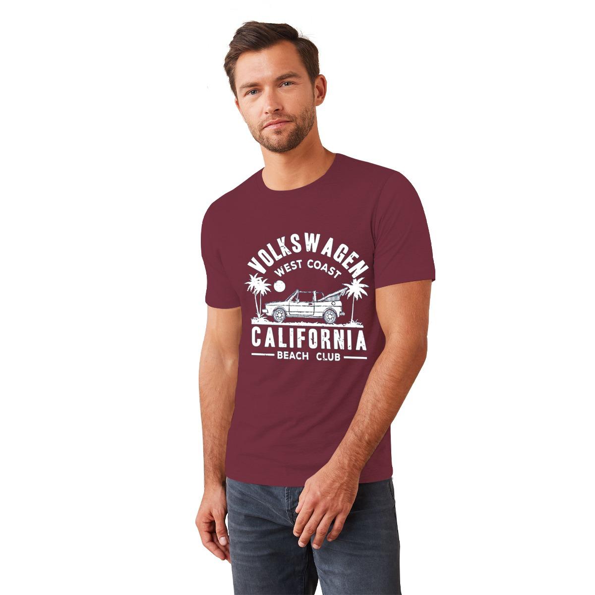 HG "VOLKSWAGEN" Printed Tee Shirt - Maroon