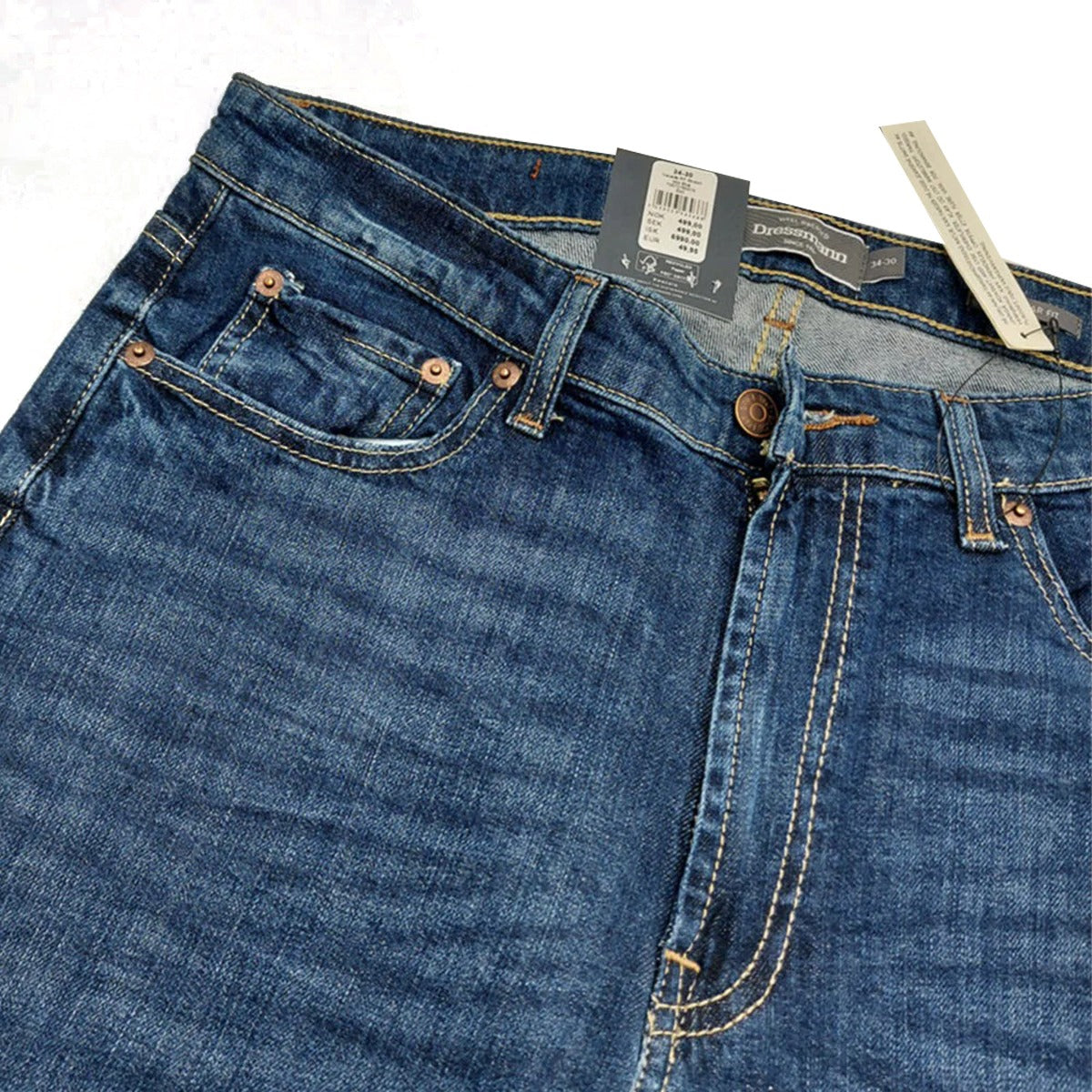 Premium Branded Alaska Dark Blue Straight Fit Denim Pant