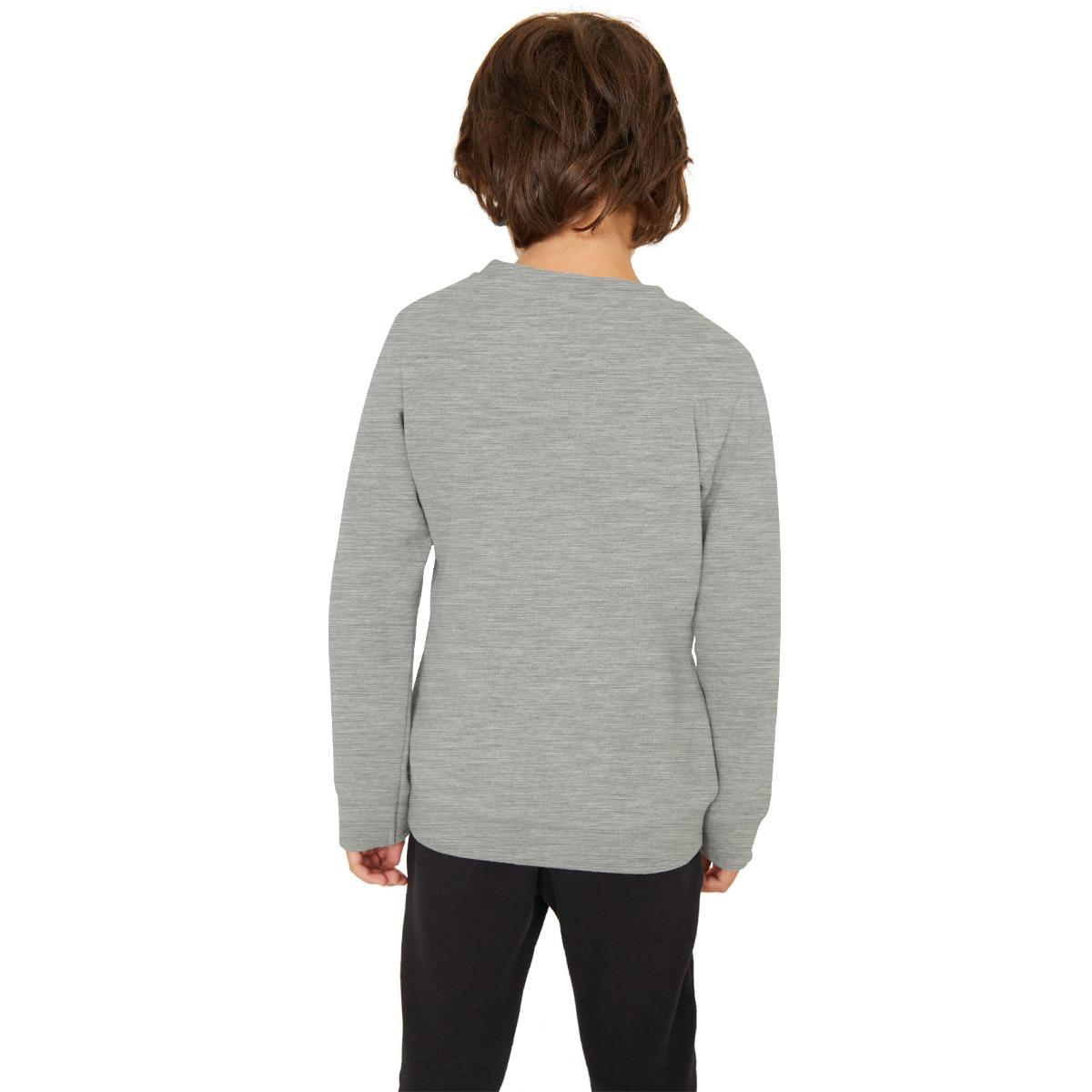 Boy's Lacoste Printed Sweat Shirt - Gray