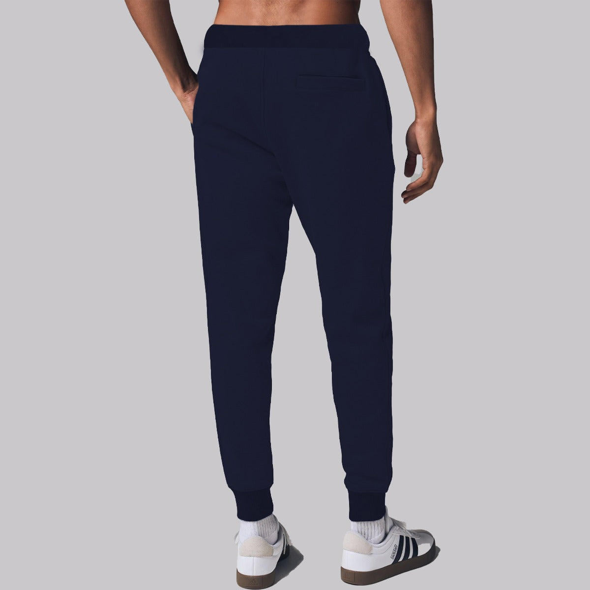 HG Signature Embroidered Close Bottom Trouser - Navy