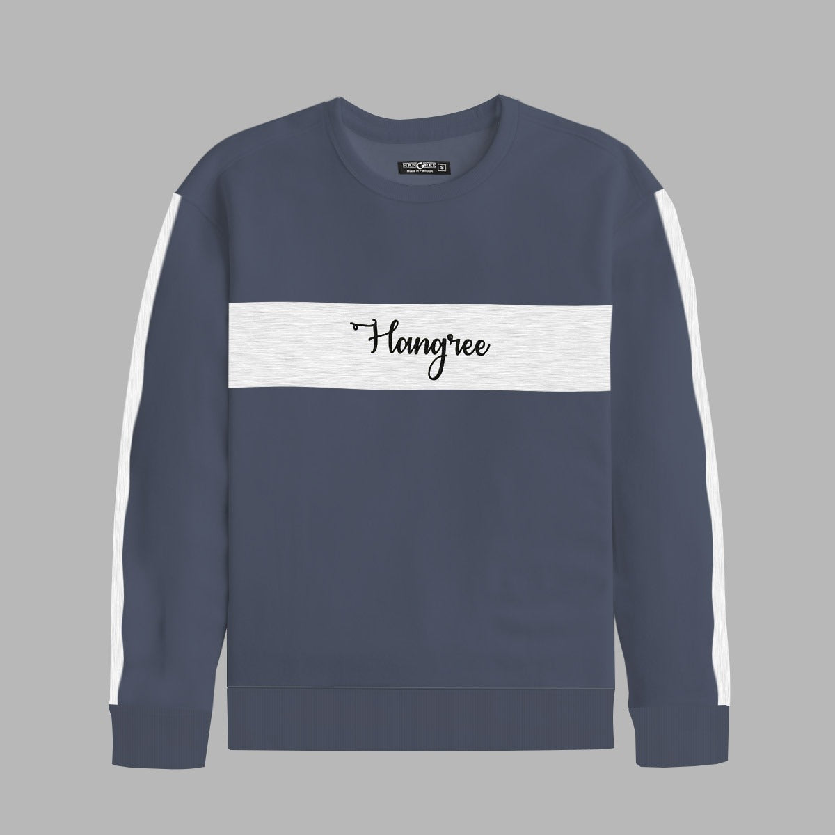 HG Signature Emb Panel Sweat Shirt - Gray