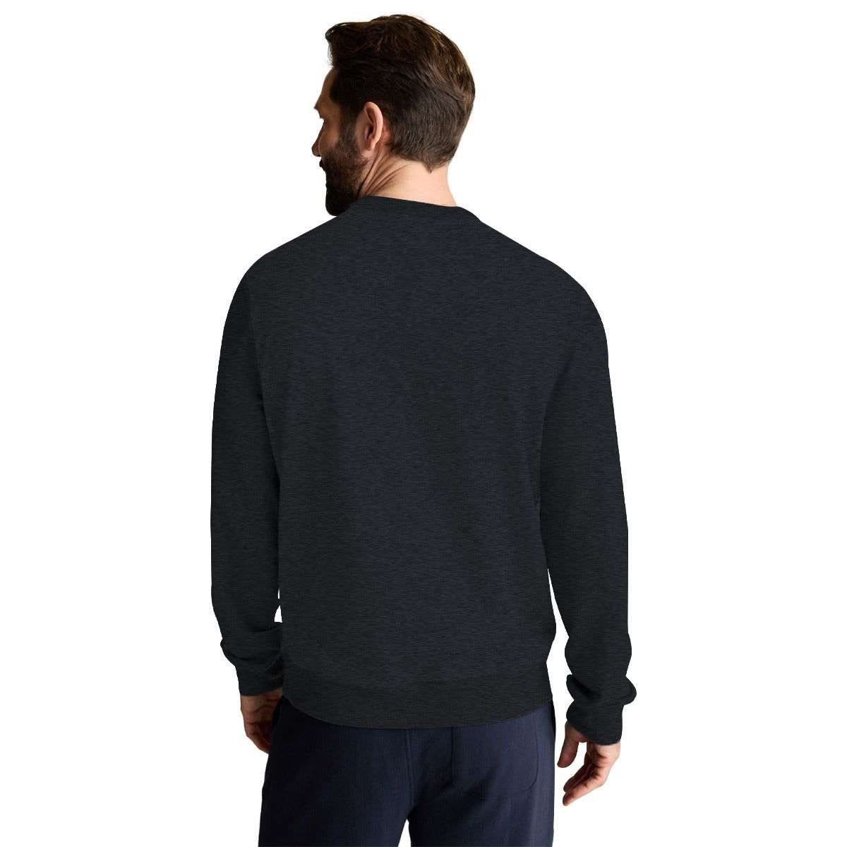 Men's "For The Adventure" Printed Sweat Shirt - Charcoal