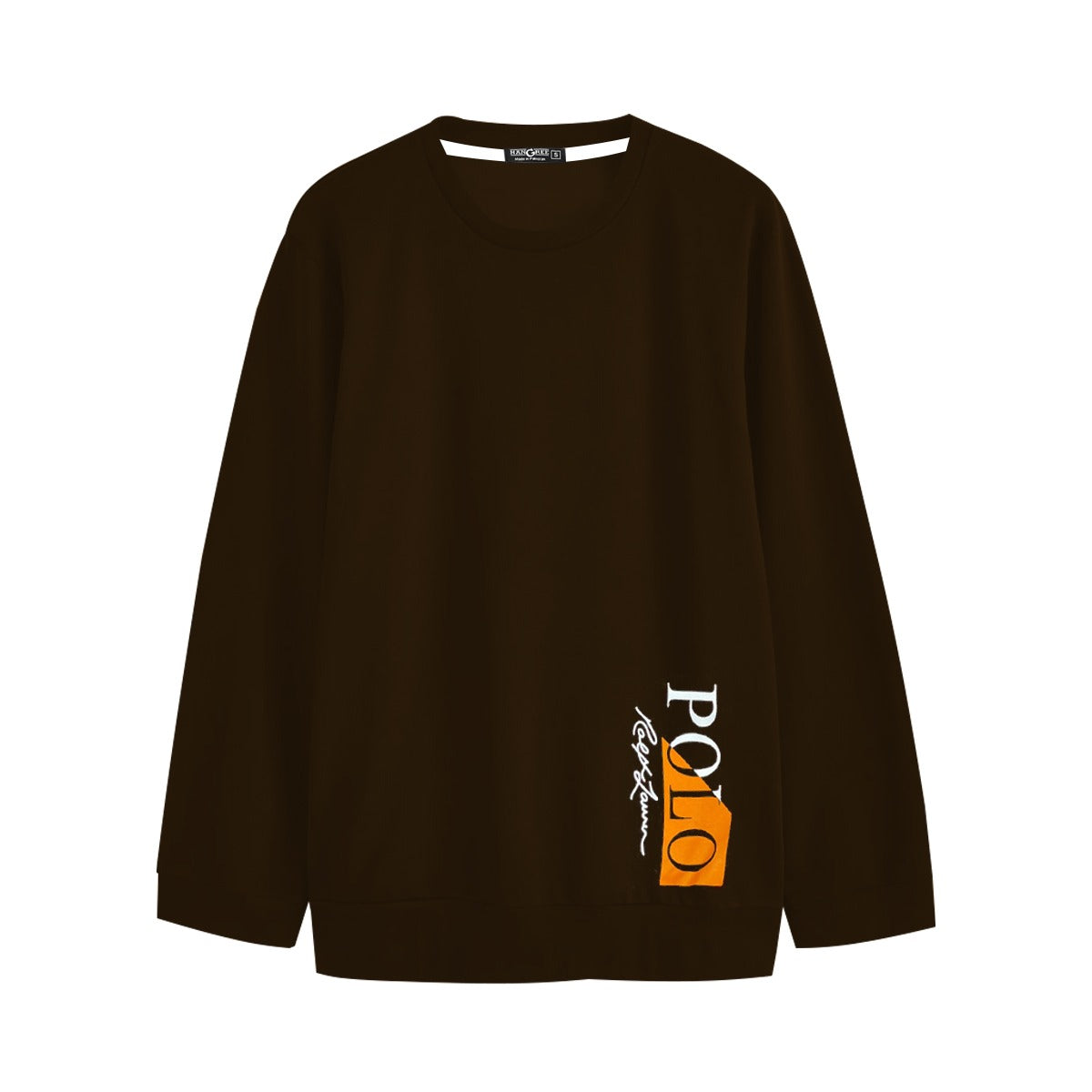 Men Exclusive Printed Sweat Shirt - Brown