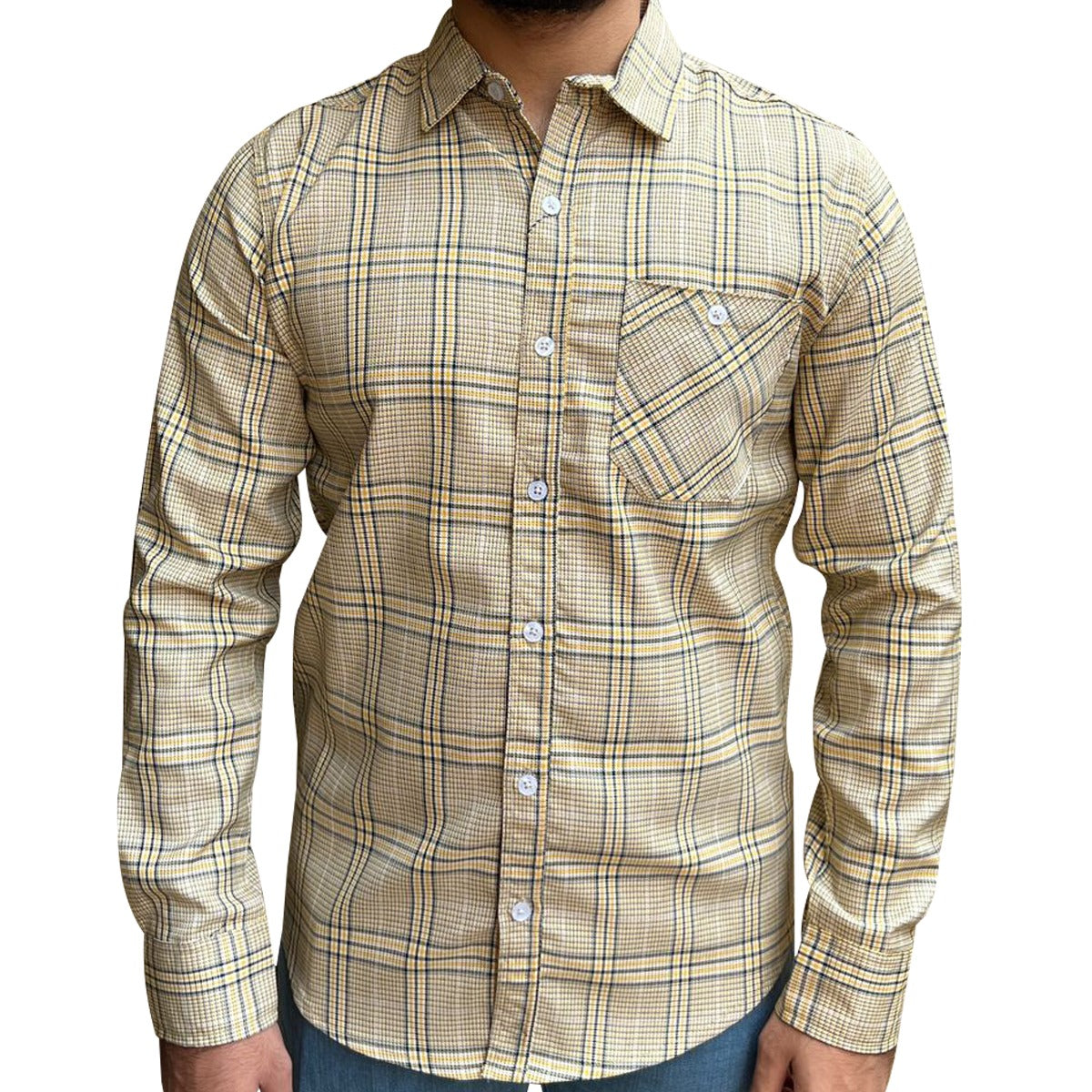 Men's Burbury Style Casual Shirt