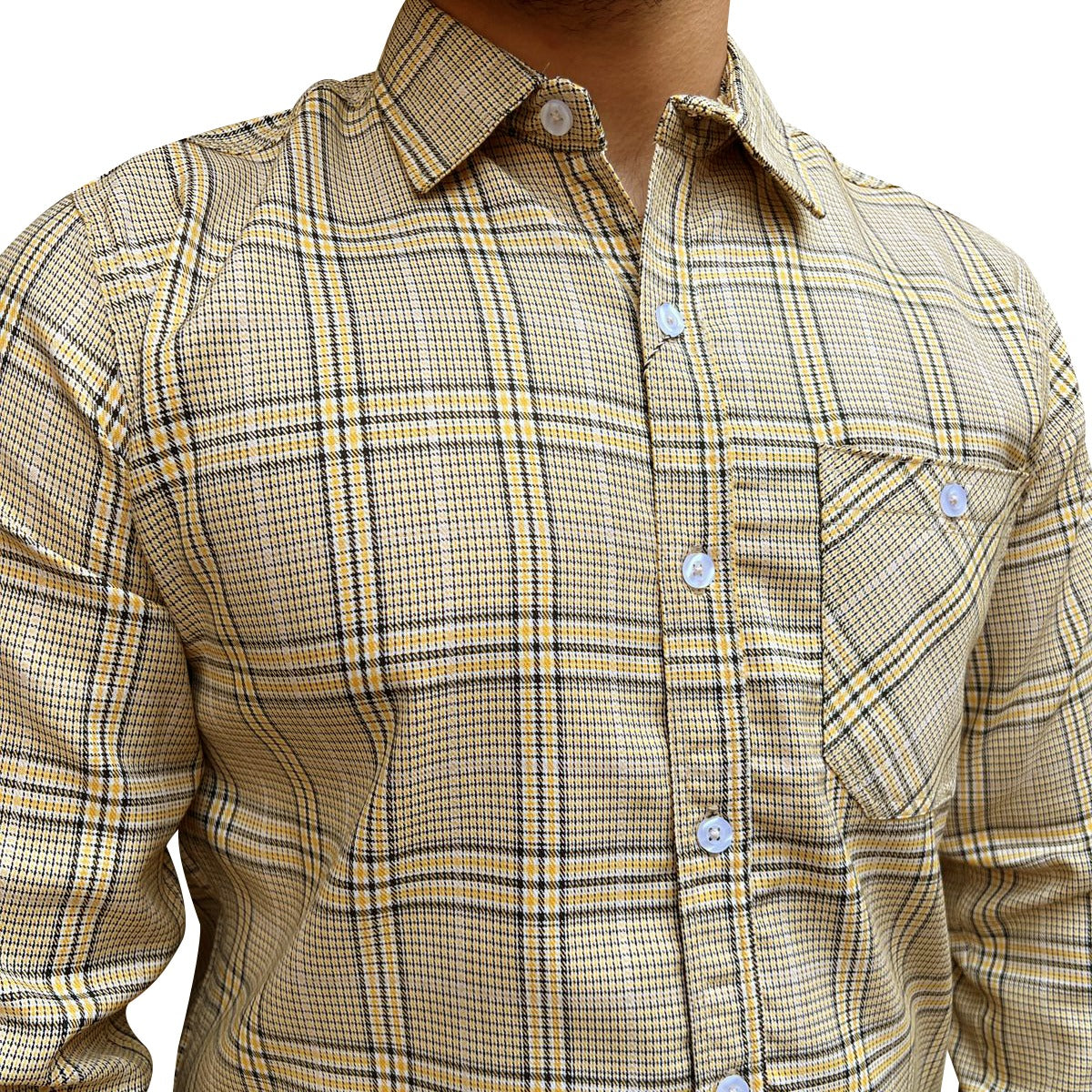 Men's Burbury Style Casual Shirt