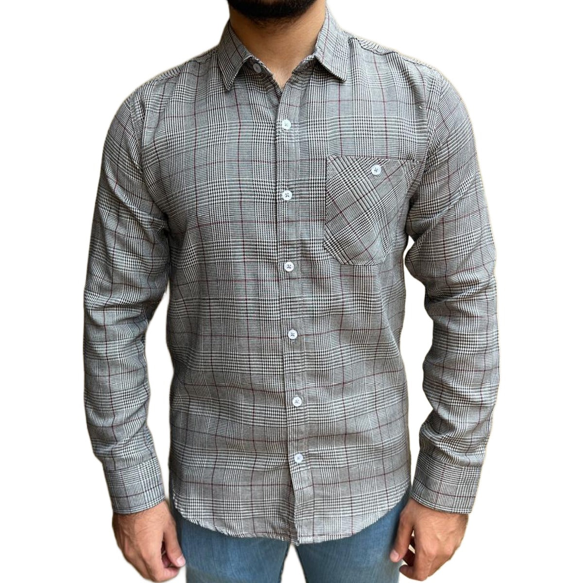Men's Elegant Check Casual Shirt