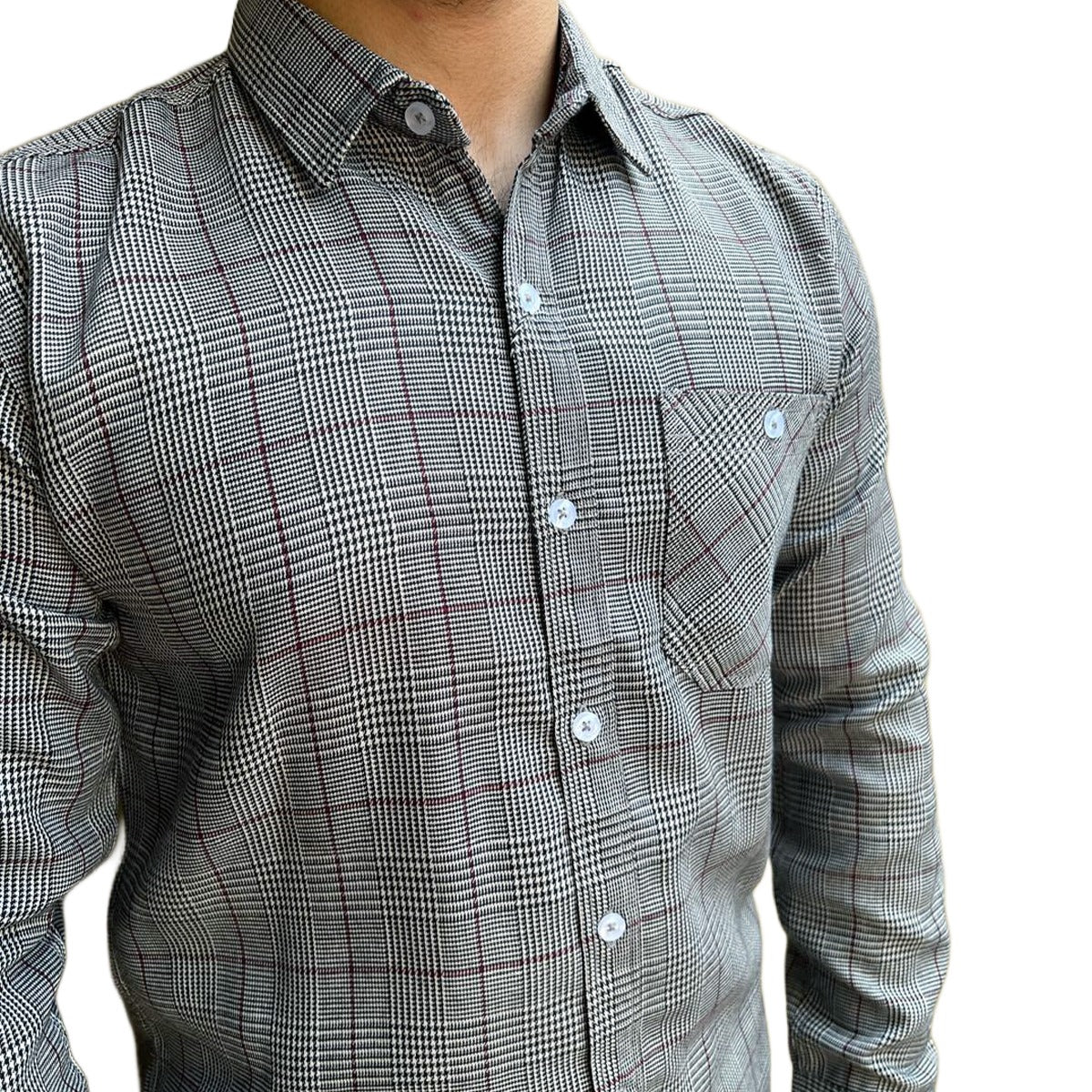 Men's Elegant Check Casual Shirt