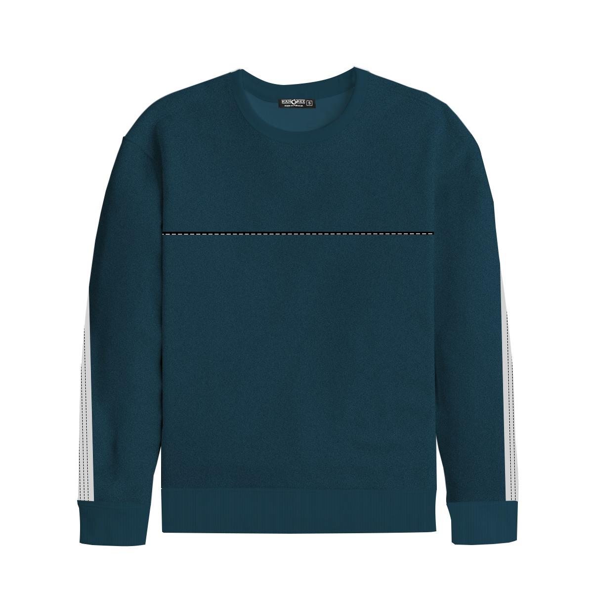 HG Elegant Combo Terry Sweat Shirt - Nile Blue (Minor Fault)
