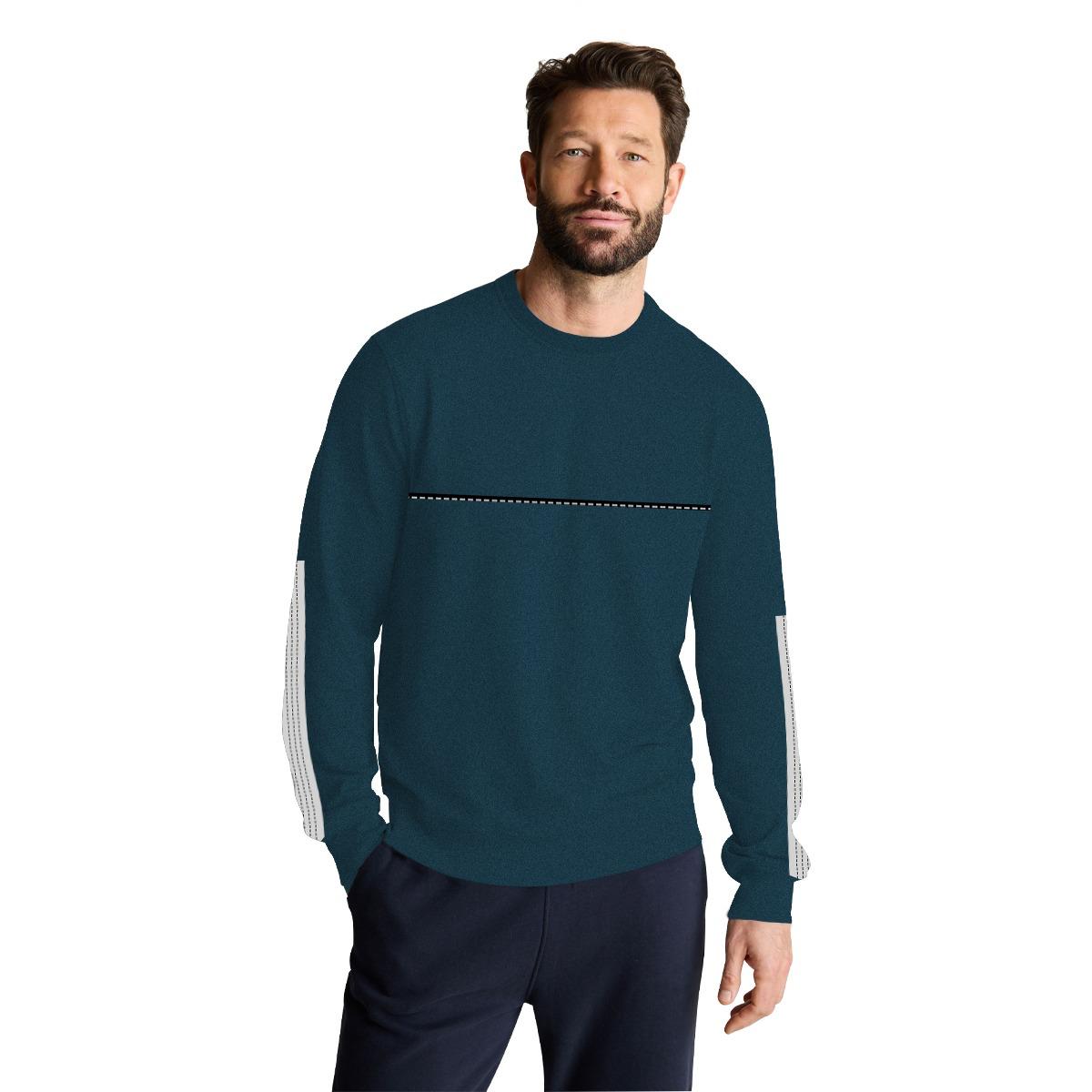 HG Elegant Combo Terry Sweat Shirt - Nile Blue (Minor Fault)