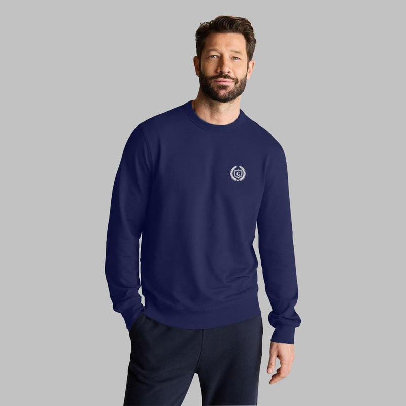 Hangree Signature Fleece Sweat Shirt - Navy