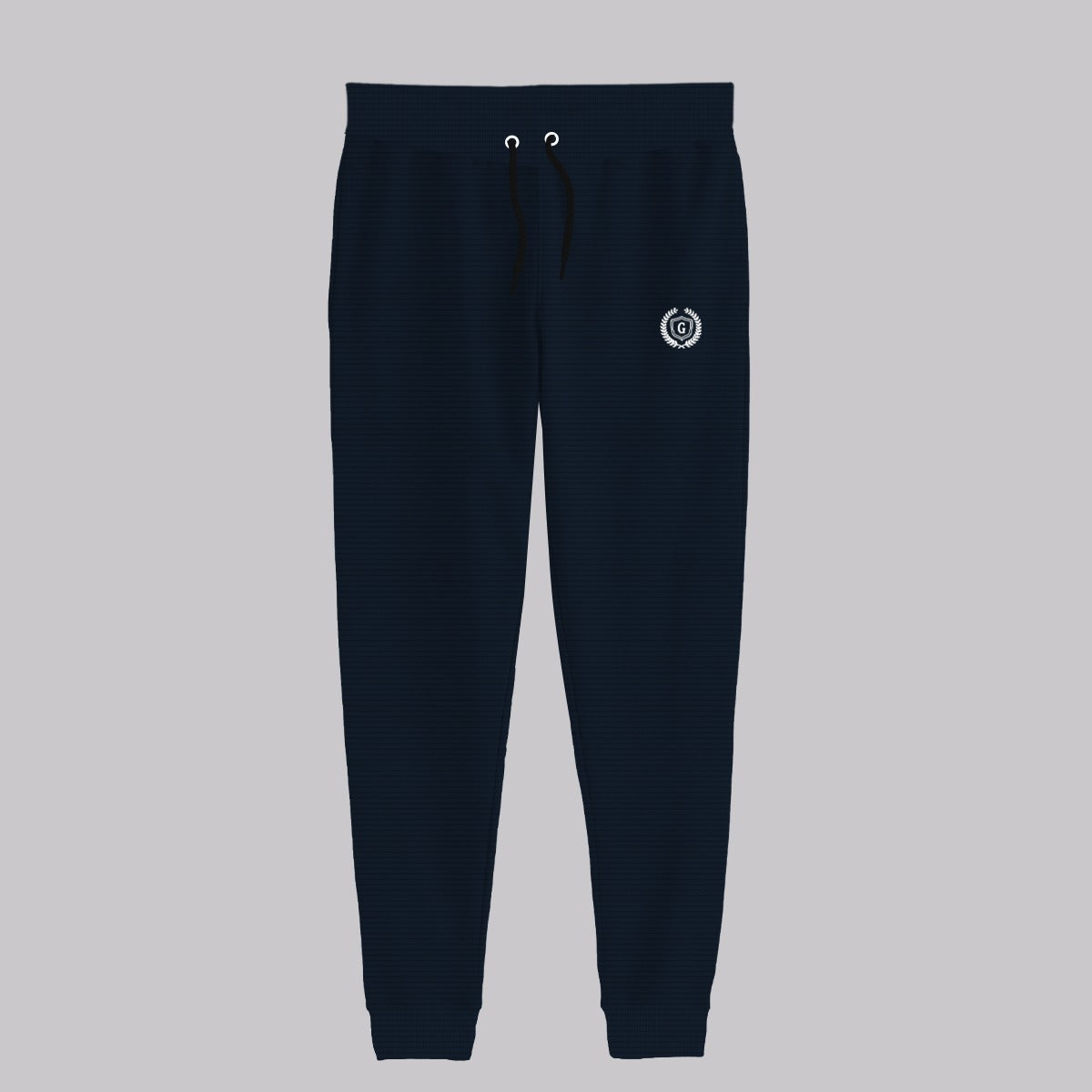 Men's Close Bottom Ripple Fleece Joggar Trouser - Navy
