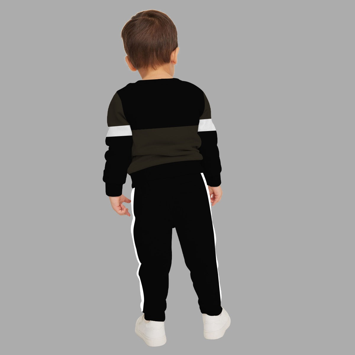 Unisex Cut & Sew Contrast Panel Twin Set