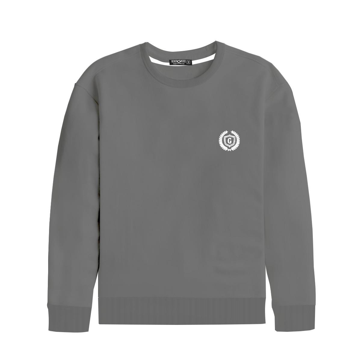 Hangree Signature Emb Sweat Shirt - Sleek Grey