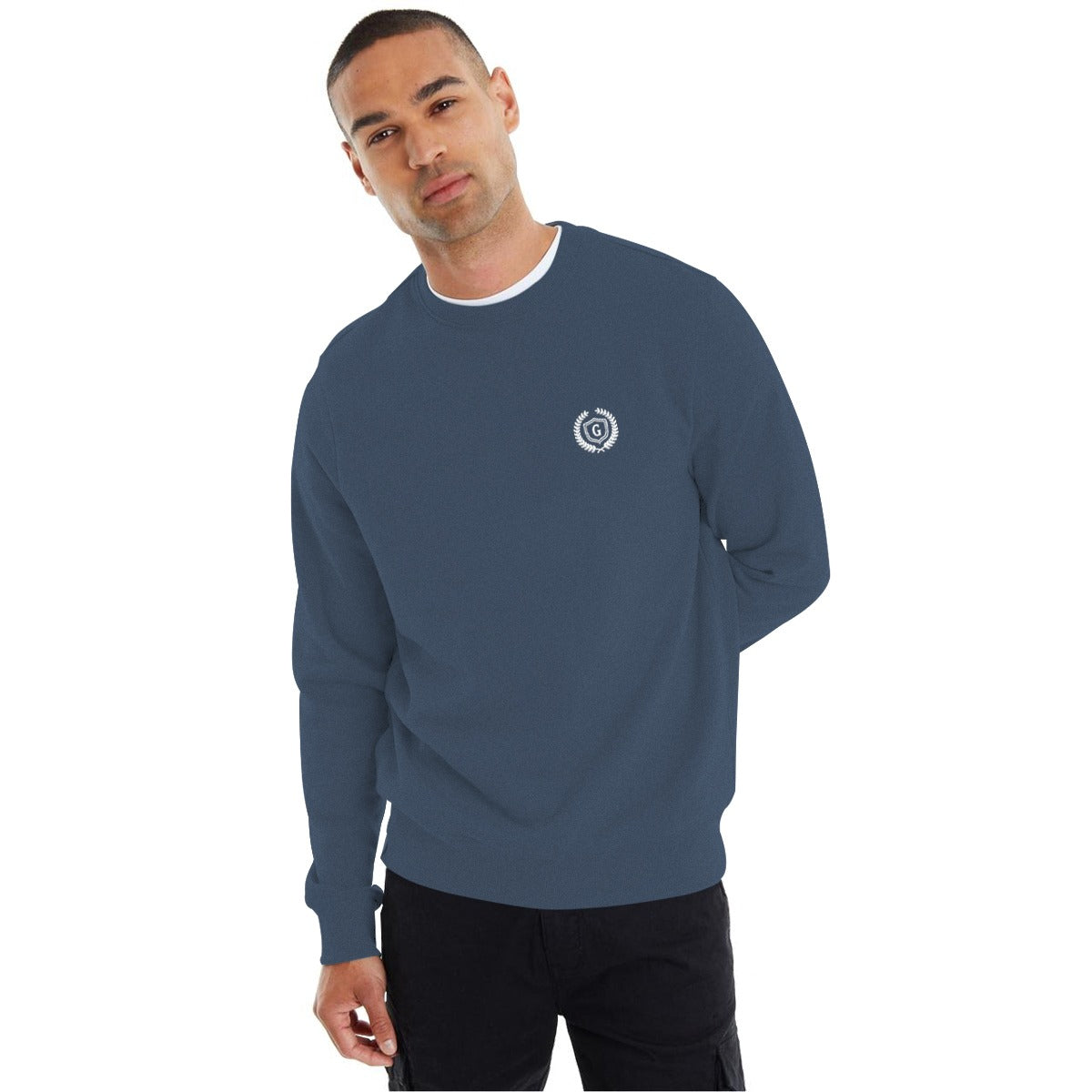 Hangree Signature Sweat Shirt - Mid Blue