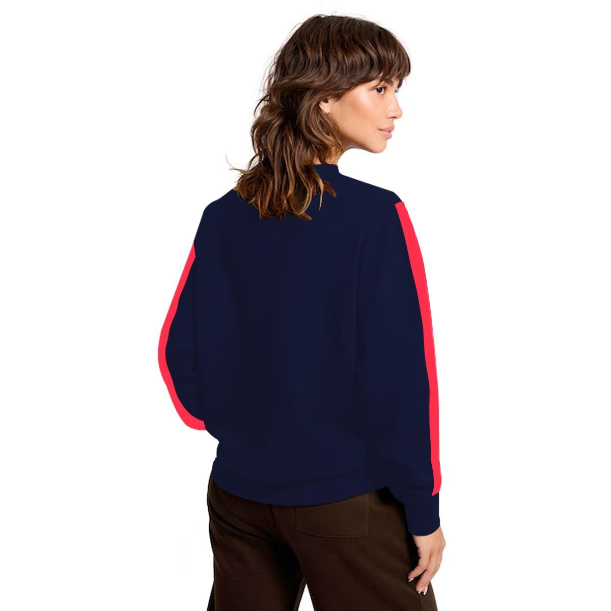 Women's "New York" Printed Sweat Shirt - Navy