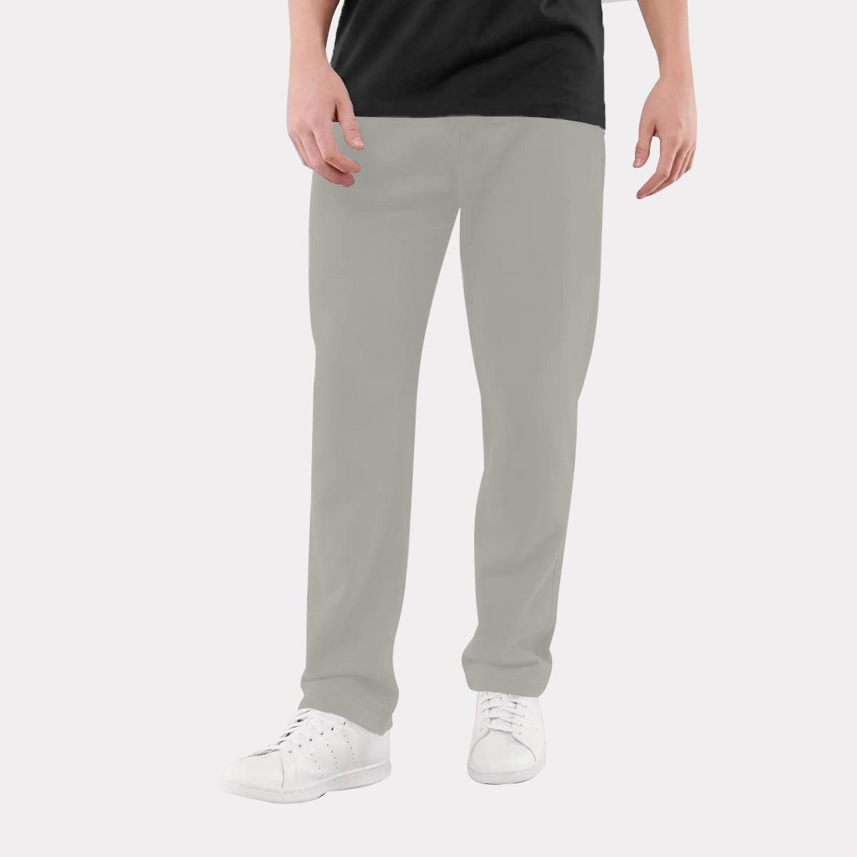 Super Soft Cotton Terry Trouser - Silver Gray