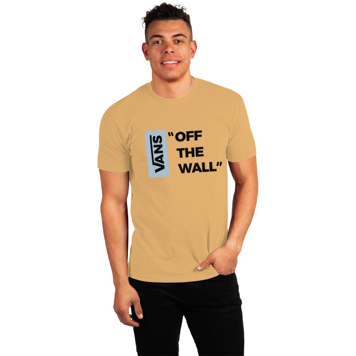 Exclusive " VANS " Printed Tee Shirt - Laser Brown