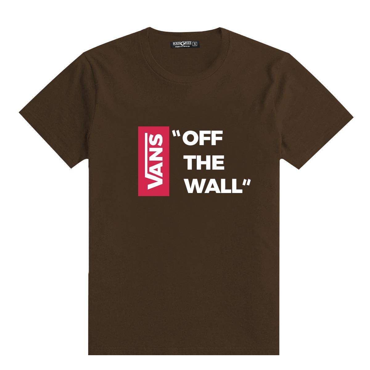 Exclusive " VANS " Printed Tee Shirt - Choco Brown