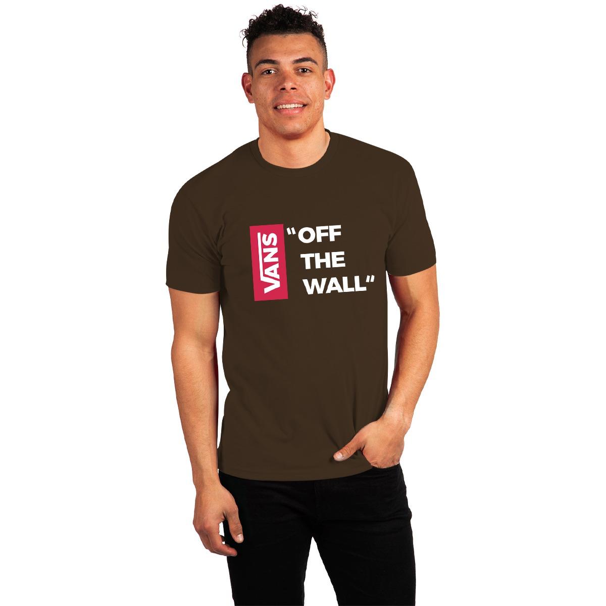 Exclusive " VANS " Printed Tee Shirt - Choco Brown