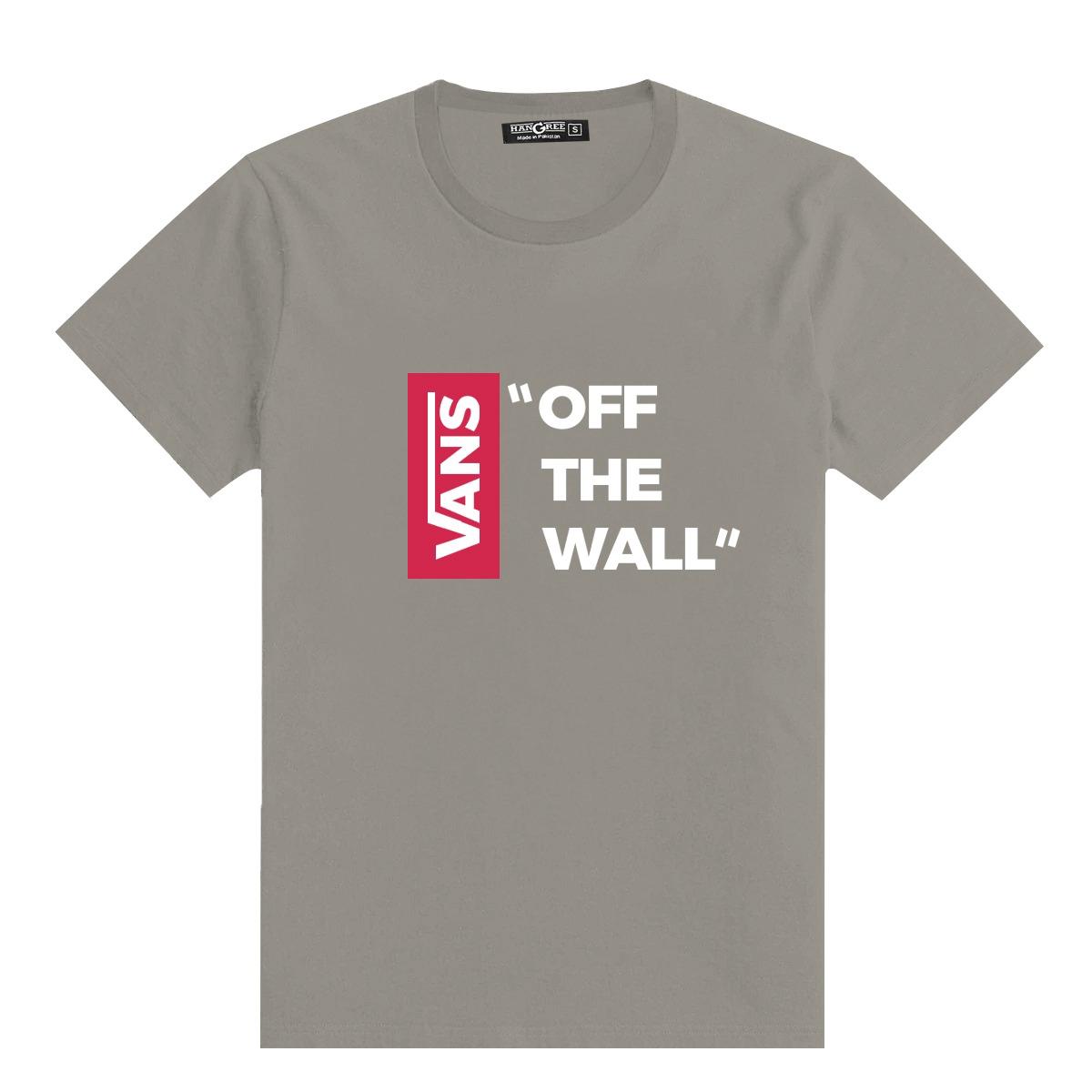 Exclusive " VANS " Printed Tee Shirt - Smoke Gray