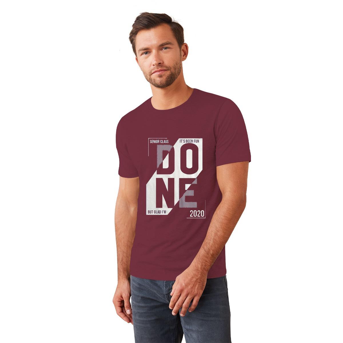 Exclusive Printed Tee Shirt For Mens - Maroon