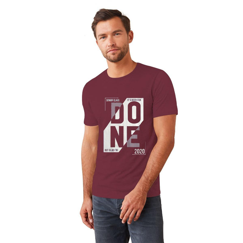 Exclusive Printed Tee Shirt For Mens - Maroon