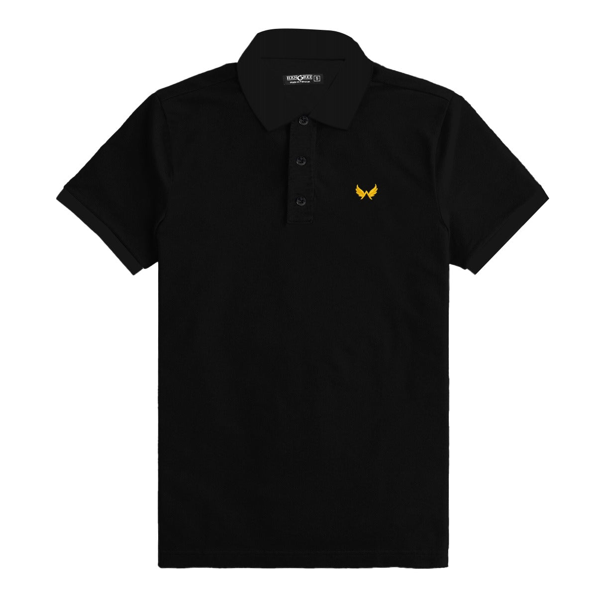 Signature Embroidered Polo - Black
