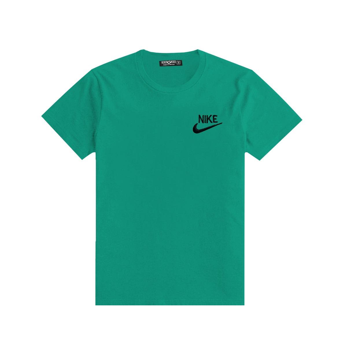 Boy's NKE Emb. Plain T-Shirt - Green
