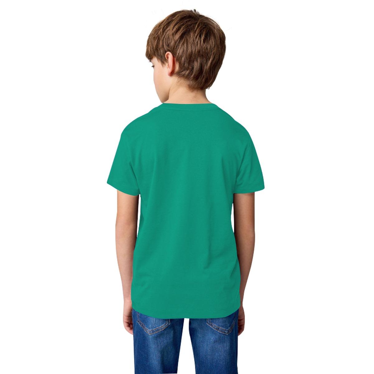 Boy's NKE Emb. Plain T-Shirt - Green