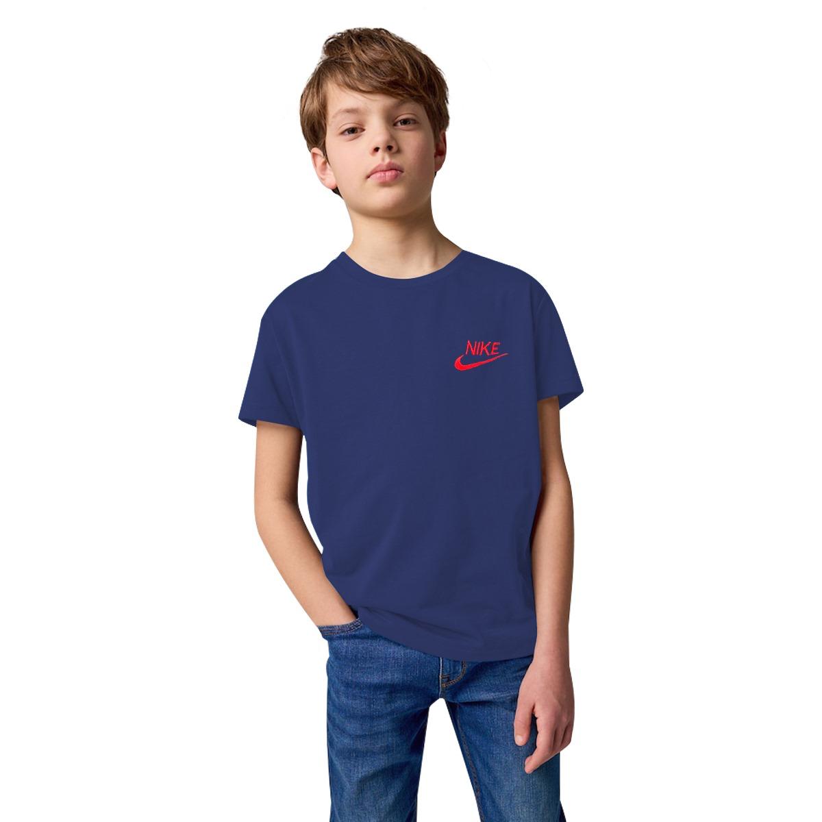 Boy's NKE Emb. Plain T-Shirt - Navy Blue