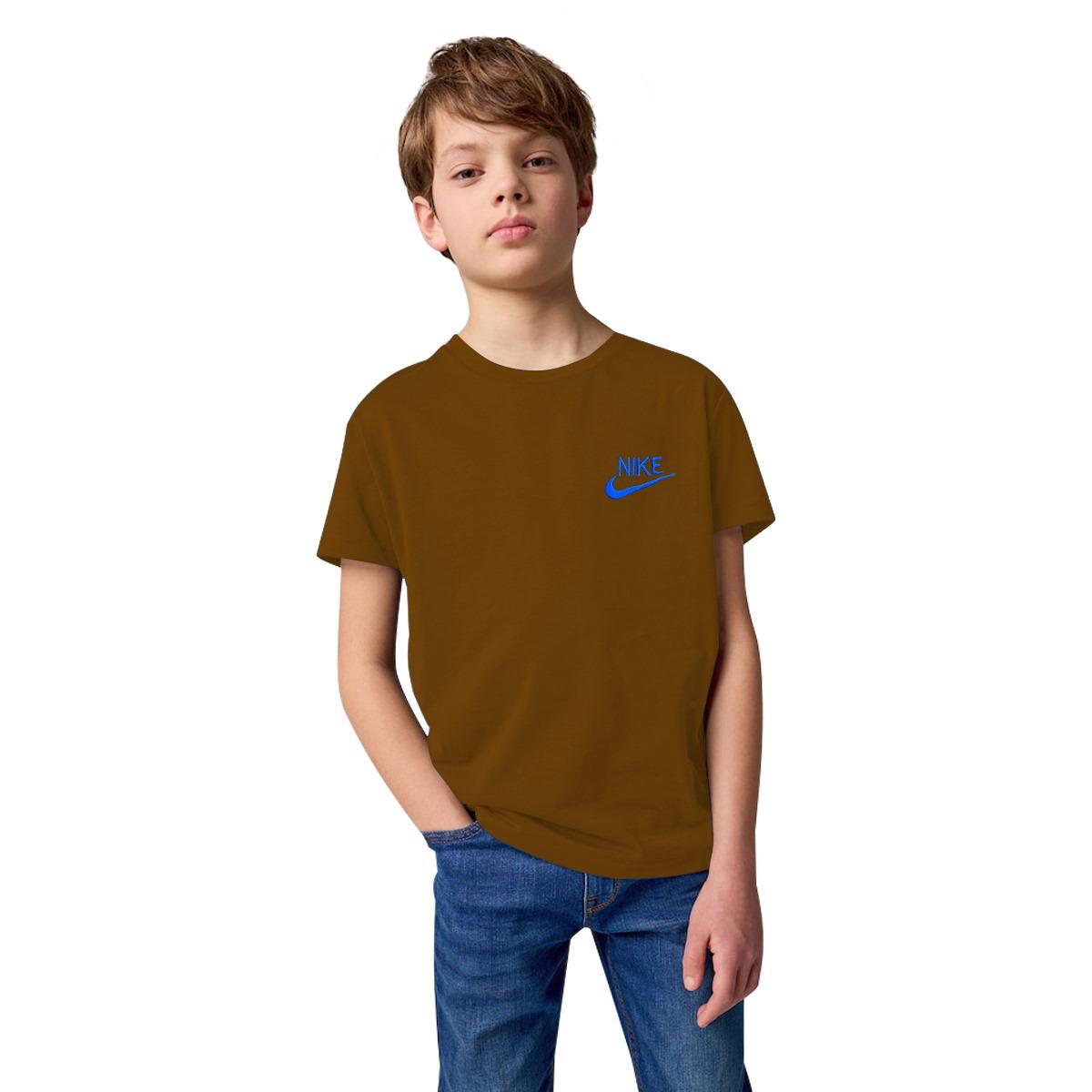 Boy's NKE Emb. Plain T-Shirt - Brown